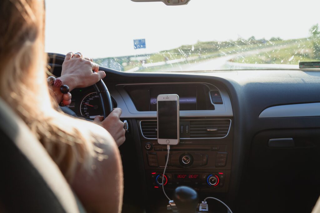 woman driving